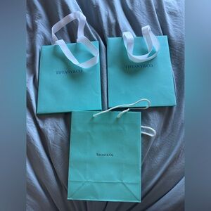 Tiffany & Co. Blue Gift Bags (3)